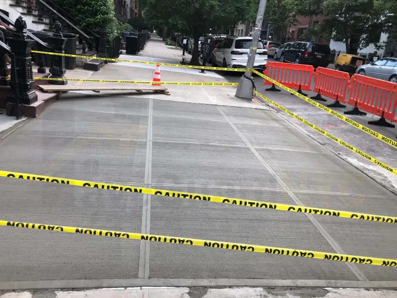 Sidewalk Repair and Restoration project in New York City
